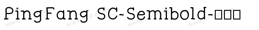 PingFang SC-Semibold字体转换